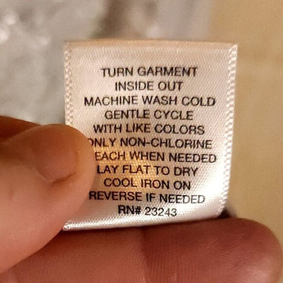 SOHO Jeans New York & Company Silver Grey Short Sleeve Lace Knit Top XL - Picture 7 of 7